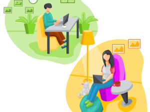 A book cover showing remote work tools representing financial excellence and home income success