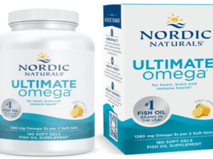 Nordic Naturals Ultimate Omega bottle representing high-purity fish oil excellence