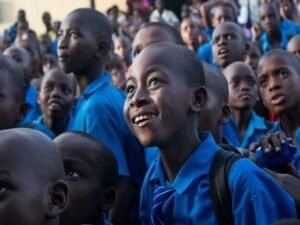 Students at Bundung Annex Lower Basic School demonstrating academic excellence