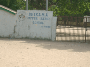 Students and campus of Brikama Upper and Senior Secondary School in The Gambia